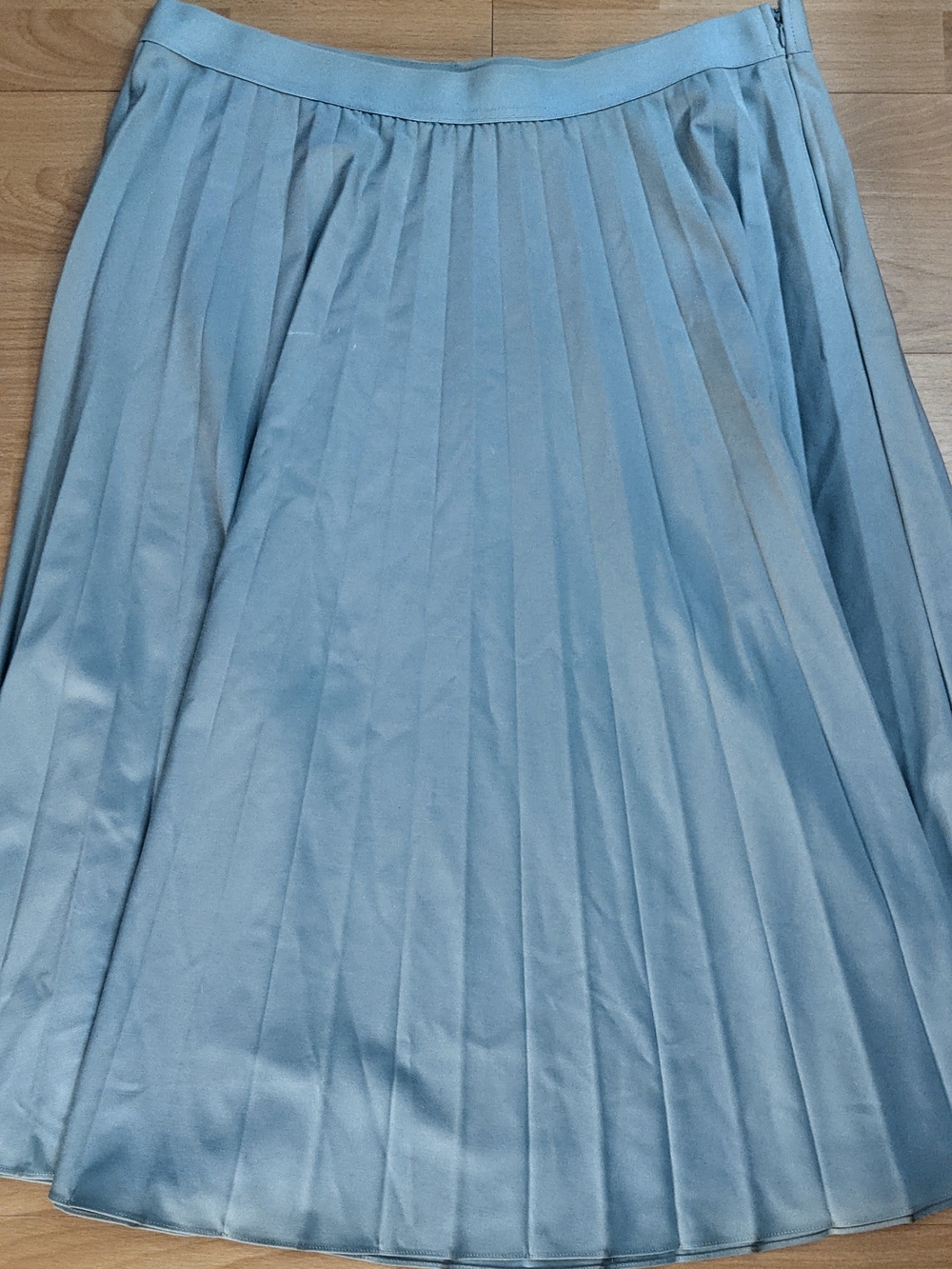 Pleated Light Pastel Green Women's Skirt Non-smoking and pet-free house